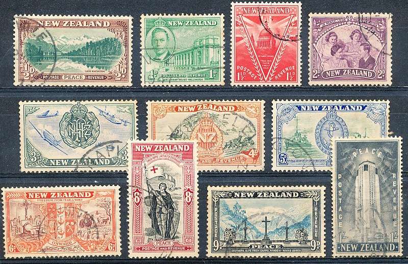 NEW ZEALAND   - 1946    Peace Issue  SET   -  FINE USED