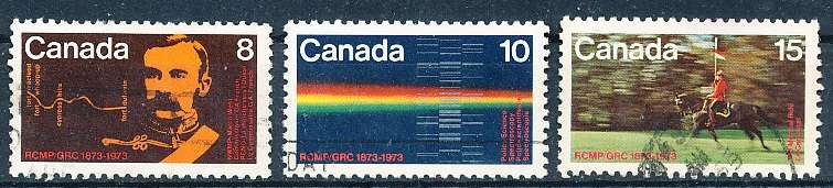 CANADA  1973  -  Royal Canadian Mounted Police  FULL  SET -   FINE  USED