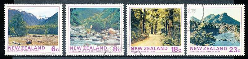 NEW ZEALAND   - 1975   Forest Park Scenes  SET  -    FINE USED