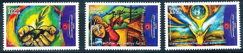 RSA  -   2002 -   World Summit on Sustainable Development   FULL  SET   - FINE   MINT