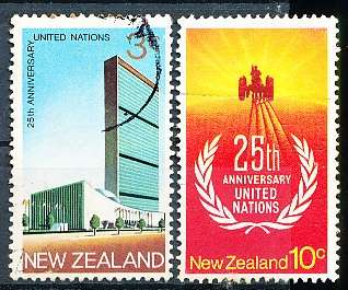NEW ZEALAND   - 1970    United Nations  -  FINE  USED