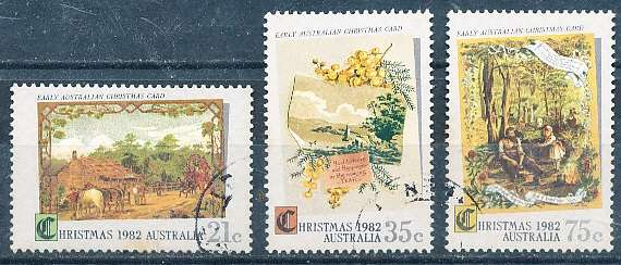 AUSTRALIA  1982 -  Christmas   SET   -   FINE USED