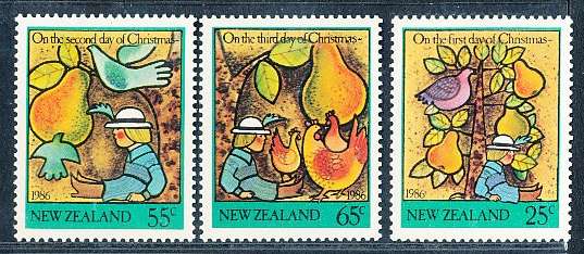 NEW ZEALAND   - 1986    Christmas - FINE MINT