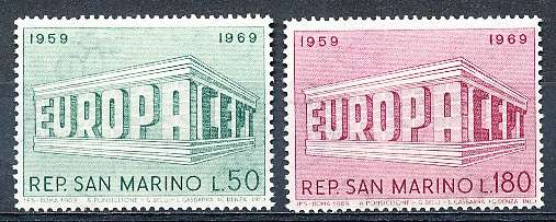 SAN MARINO  1969  -  EUROPA Stamps   FULL SET     - FINE  MINT