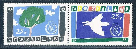 NEW ZEALAND   - 1986    International Peace Year    -    FINE MINT