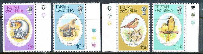 TRISTAN da CUNHA  - 1979   Nature Protection  SET  -    FINE  MINT