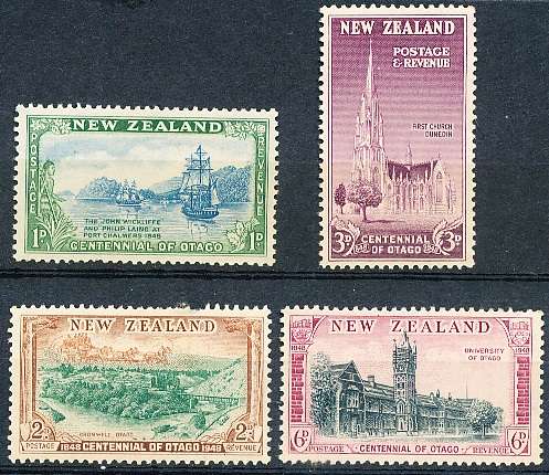 NEW ZEALAND   - 1948    Otago Province Settlement  SET    -  MINT