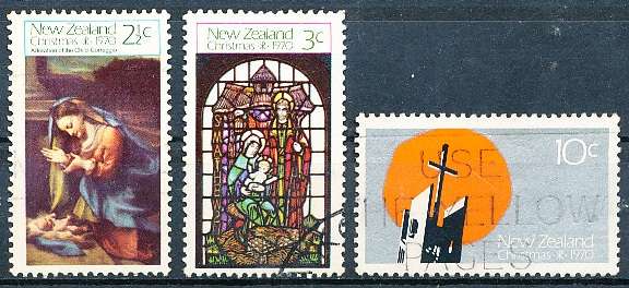 NEW ZEALAND   - 1970     Christmas  -  FINE  USED