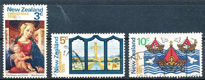 NEW ZEALAND   - 1975   Christmas   SET  -    FINE USED