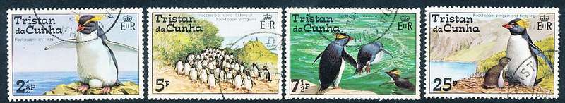 TRISTAN da CUNHA  - 1974    Penguins  SET  -    FINE  USED