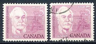 CANADA  1963  -    Casimir Gzowski (Engineer)  -  MINT and FINE USED