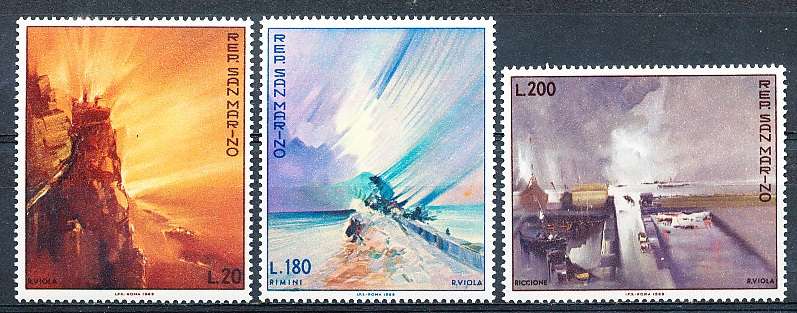 SAN MARINO  1969  -  Stamps Exhibition San Marino    FULL SET     - FINE  MINT