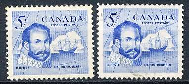 CANADA  1963  -    Martin Frobisher Commemoration  -  MINT and FINE USED