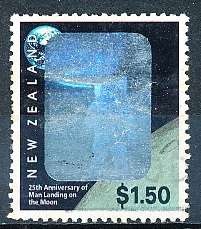 NEW ZEALAND   - 1994   First Manned Moon Landing    - FINE USED