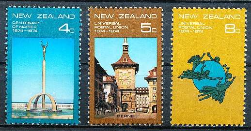 NEW ZEALAND   - 1974   Napier and U.P.U    SET  -    FINE MINT