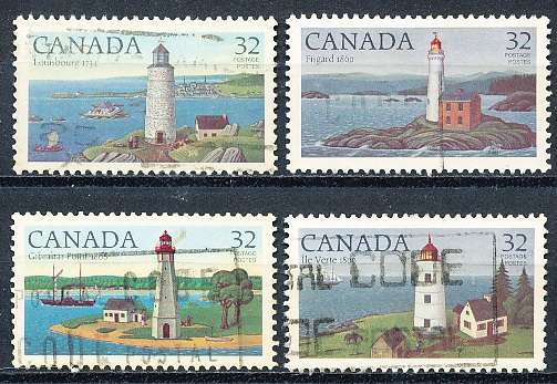CANADA  1984  -   Canadian Lighthouses  FULL  SET -  FINE  USED