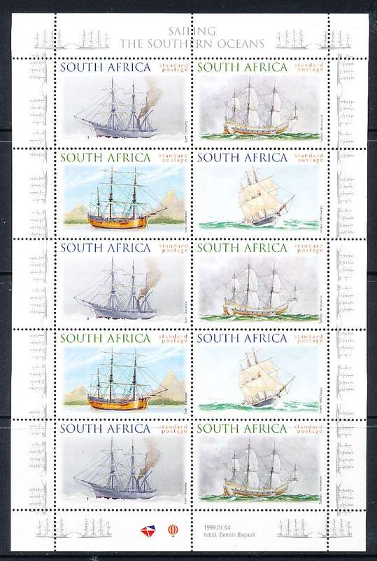 RSA  - 1999  -   Stamp Exhibition "AUSTRALIA '99"   FULL SHEET  - FINE  MINT