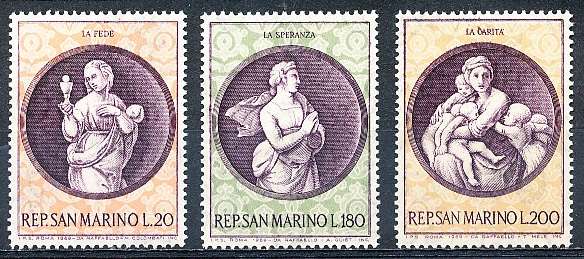 SAN MARINO  1969  -   Christmas    FULL SET     - FINE  MINT