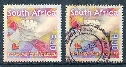 RSA -  2001  -   Child Abuse Campaign  - FINE  MINT and USED