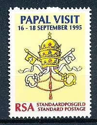 RSA -  1995  -  Visit of Pope John Paul II   SET  - FINE  MINT