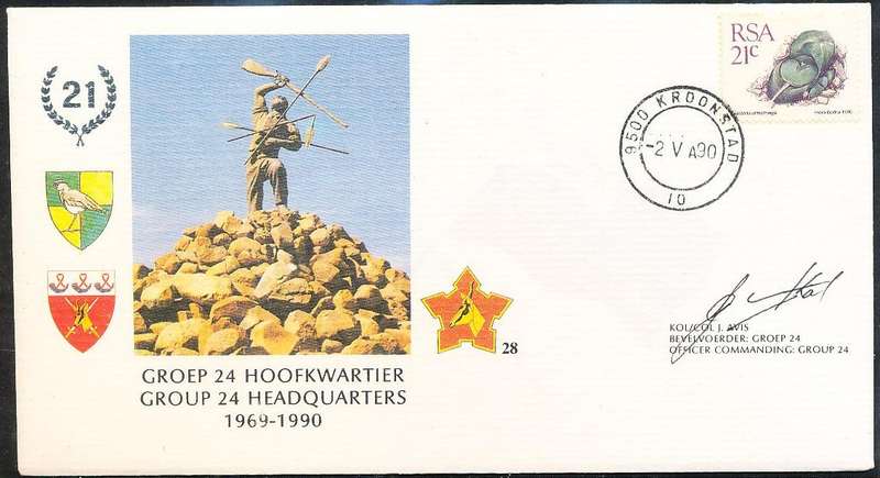 RSA   -  SA  ARMY   COVER   no 28  -    SIGNED