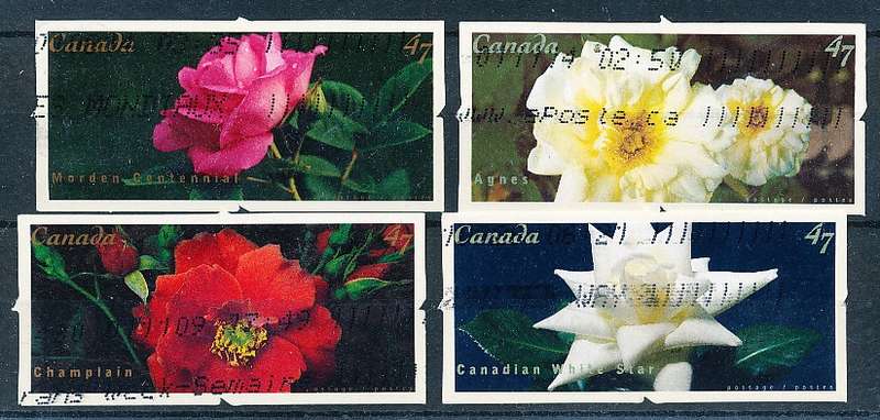 CANADA  2001  -   Canadian Roses  FULL SET   -  FINE  USED