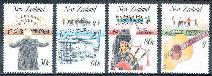 NEW ZEALAND   - 1986   Music in New Zealand   -     FINE MINT