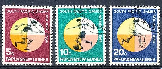 PAPUA NEW GUINEA 1966  -   South Pacific Games  FULL  SET    - FINE  USED