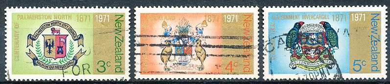 NEW ZEALAND   - 1971   Anniversary of Cities   -    FINE USED