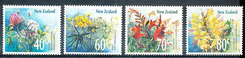 NEW ZEALAND   - 1989    Wild Flowers  SET -     FINE MINT