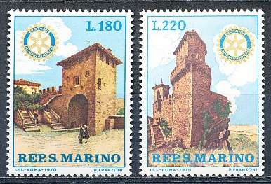 SAN MARINO  1970  -  Rotary International   FULL SET     - FINE  MINT