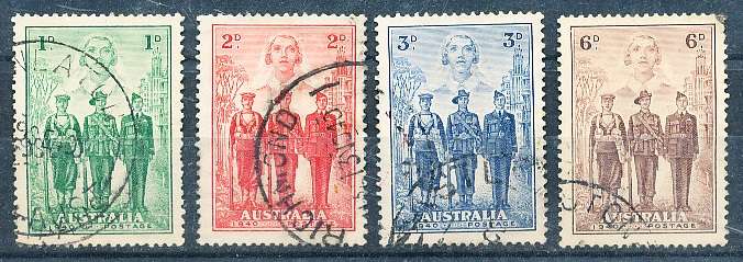 AUSTRALIA  1940 -  Australian Imperial Forces  SET  FINE  USED