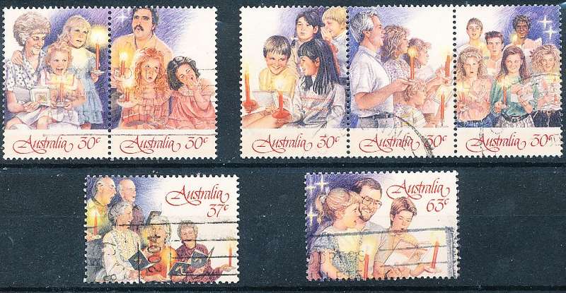 AUSTRALIA  1987 -    Christmas   SET  -   FINE  USED