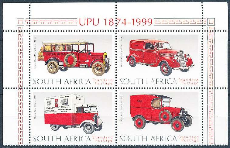 RSA  - 1999 -     Universal Postal Union -    FINE  MINT
