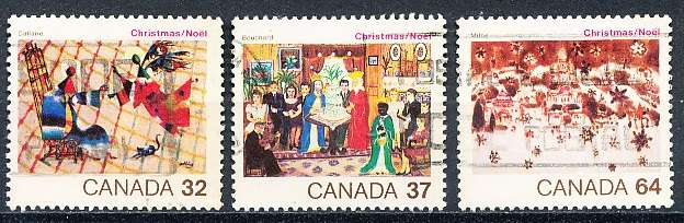 CANADA  1984  -  Christmas - Religious Paintings  FULL  SET -  FINE  USED