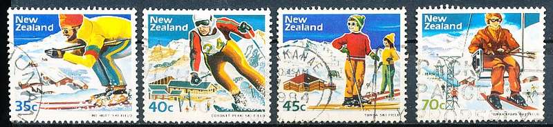 NEW ZEALAND   - 1984   Ski-slope Scenery  -   FINE USED