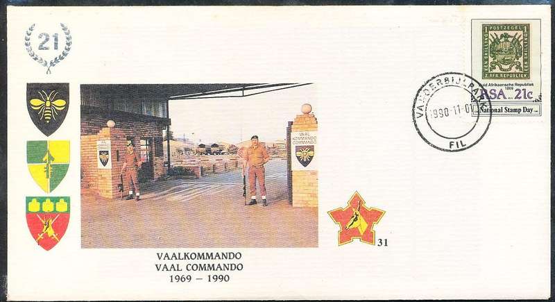 RSA   -  SA  ARMY   COVER   no 31  -   FINE ITEM