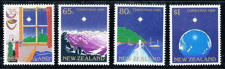 NEW ZEALAND   - 1989    Christmas   SET -     FINE MINT