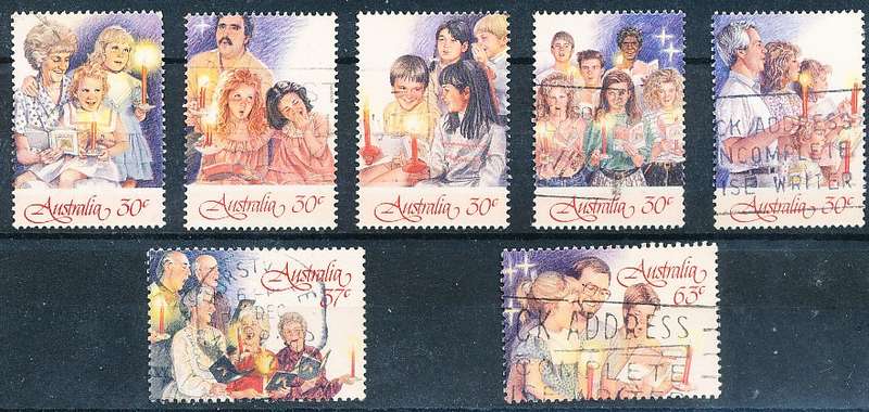AUSTRALIA  1987 -    Christmas   SET  -   FINE  USED