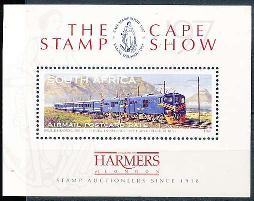 RSA -  1997  - Cape  Stamp Show  MINI-SHEET - FINE  MINT