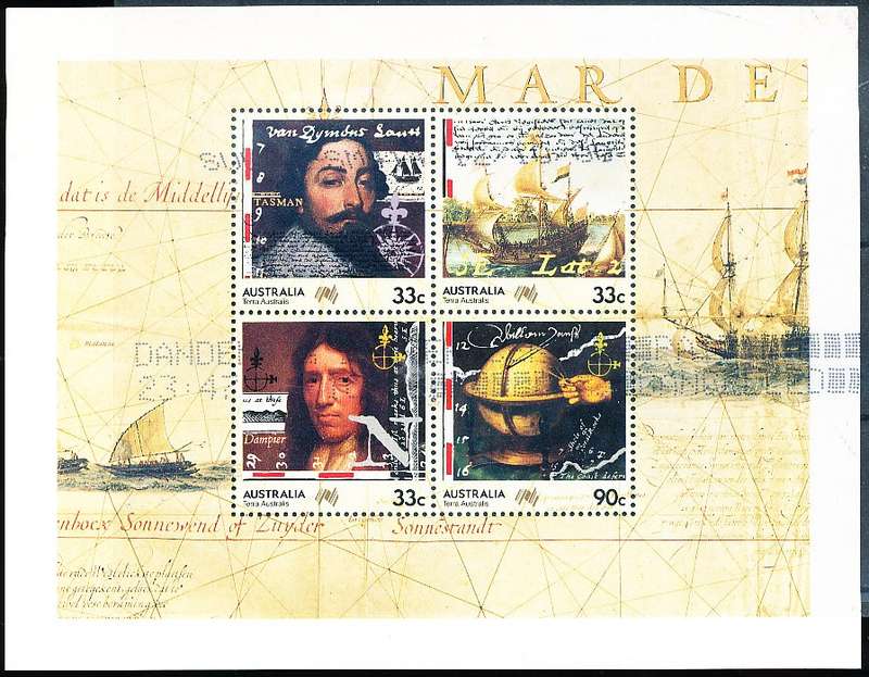 AUSTRALIA  1985 -  Colonization of Australia  MINI-SHEET  -   FINE  USED