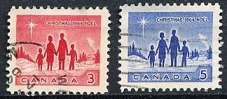 CANADA  1964  -    Christmas  FULL SET    -  FINE   USED