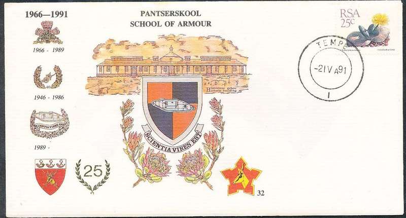 RSA   -  SA  ARMY   COVER   no 32  -   FINE ITEM