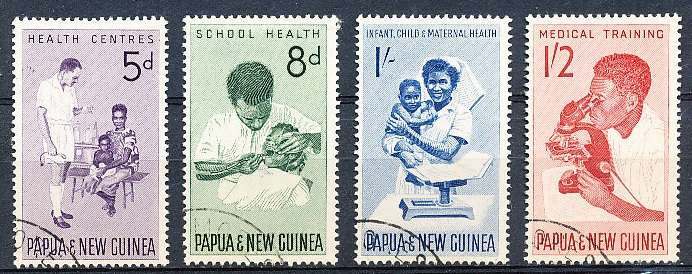 PAPUA NEW GUINEA 1964  -   Health Services  FULL  SET    - FINE USED