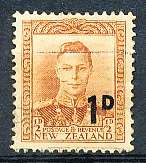 NEW ZEALAND   - 1952  George VI Stamp of 1938 Surcharged   -  FINE USED