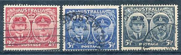 AUSTRALIA  1945 -    Visit of the Duke and Duchess     SET   -  FINE USED