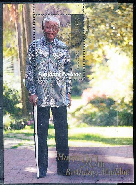 RSA  - 2008 -  Birth of Nelson Mandela  -  MINI-SHEET  - FINE POSTALLY  USED