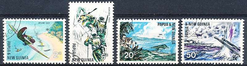 PAPUA NEW GUINEA 1967  -     Pacific War   FULL  SET    -  FINE  USED