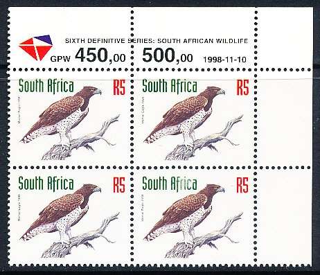 RSA  - 1998  -    6th DEF  REDRAWN   R5  CONTROL   10/11/1998  - FINE  MINT