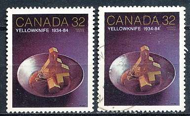 CANADA  1984  -   Anniversary of Yellowknife  -  FINE  MINT and USED